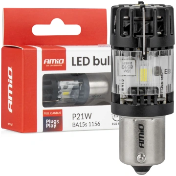 LED bulb LumiTec BA15S P21W 12V FULL CANBUS white 