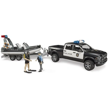 BRUDER RAM 2500 Police Pickup ar L+S moduli, pieka