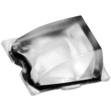 LED lens; rectangular; plexiglass PMMA; transparen