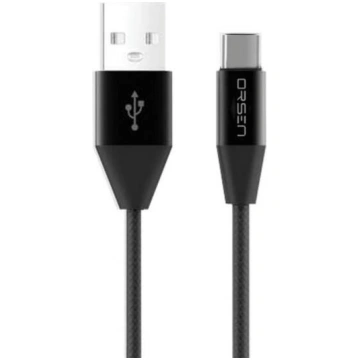 Orsen S33 Type-C Data Cable 2.1A 1.2m black T-MLX5