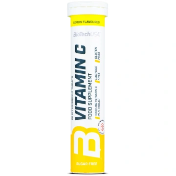 Vitamin C Effervescent Biotech USA 20 tabletes
