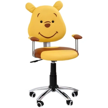 Biroja krēsls TEDDY brūns/dzeltens Halmar