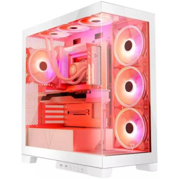 WHITE COMPUTER CASE SPACE ARGB | AT-SPACE-PG-20-00