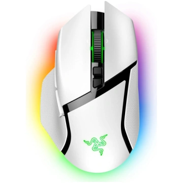 Razer Basilisk V3 Pro balts spēļu optiskā pele bez