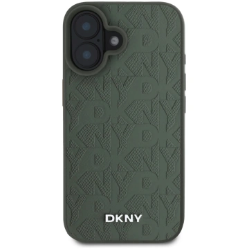 DKNY PU Leather Grid Pattern Magsafe Case Aizsarga