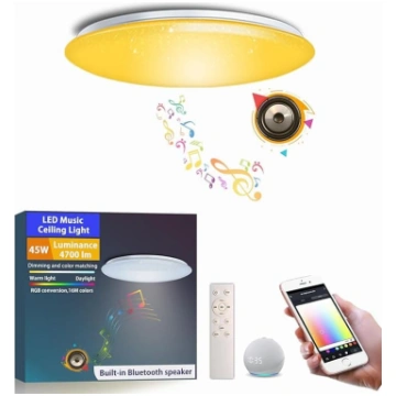 Φ40 cm 45 W mūzikas griestu gaisma Amazon Alexa Go