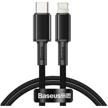 Kabel USB Baseus USB-C - Lightning 1 m Czarny (BSU