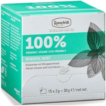 Ronnefeldt 100% Mindful Mint — bioloģiska zāļu tēj