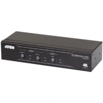 Aten 2x2 True 4K HDMI Matrix Switch with Audio De-