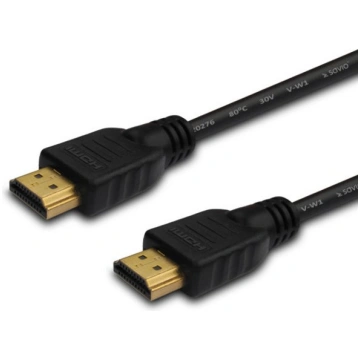 SAVIO HDMI (M) kabelis, 20 m, melns, zelta gali, v