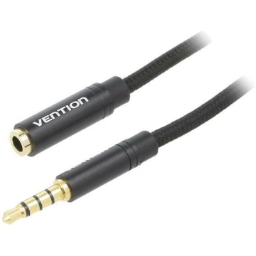 Cable; Jack 3.5mm 4pin socket,Jack 3,5mm 4pin plug