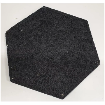 DIZAINA PLĀKSNE 289X250X25MM,1MM SKAIDA,P7,MELNS C