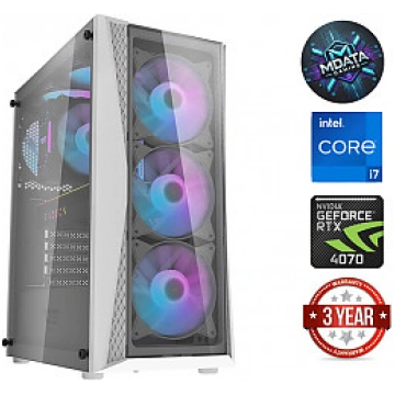 i7-12700KF 64GB 1TB SSD RTX 4070 Windows 11 White 