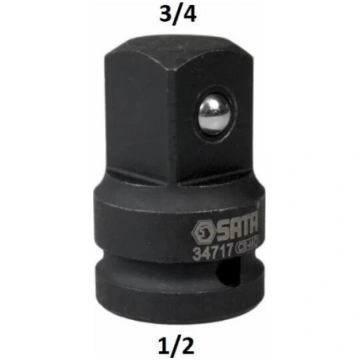 Sata 1/2" Dr. Impact adapteris 1/2" (F) - 3/4" (M)