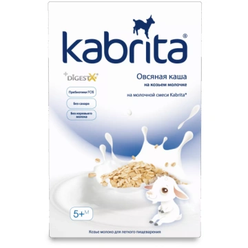 KABRITA Auzu pārslu biezputra, 180 g