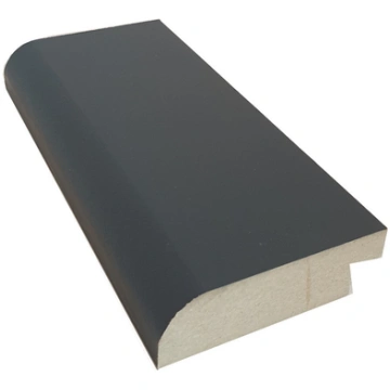MDF grīdlīste ar kabeļu kanālu 2070x70x18mm melna
