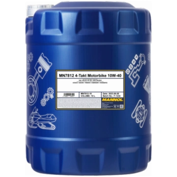 Motoreļļa Mannol 7812 Motorbike 4-Takt 10W-40 10 l