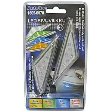LED gabarītlukturu pāris 12V 6-LED