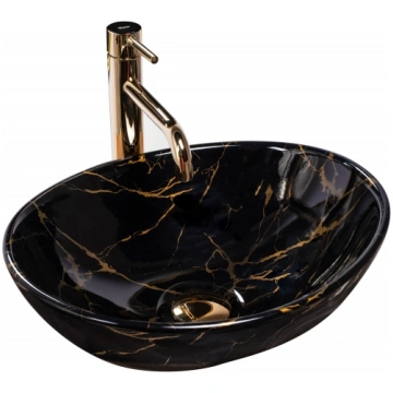 REA Countertop REA izlietne Sofia Black Marble REA