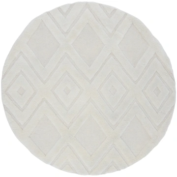 Paklājs Dālijas vilna - 200*200 - balts Vind