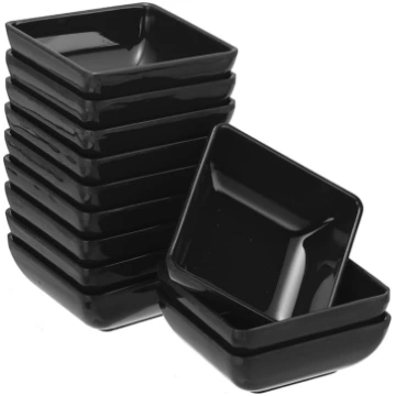 iepirkumu karte MF Square Dip Bowls, mazie melnie