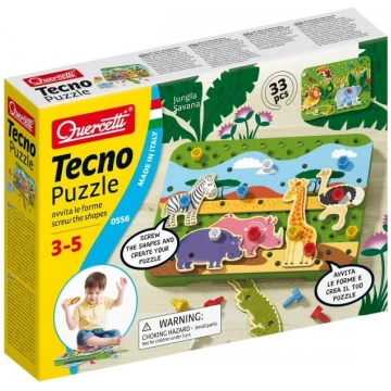 0556 Quercetti Tecno Puzzle Jungla & Savannah