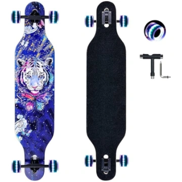 Longboard, 8 kārtu kļavu koka Cruiser Complete Ska