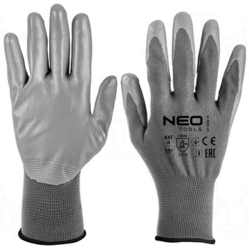 Protective gloves | Size: 11 | grey | polyester,po