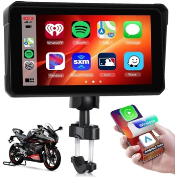 Motociklu Carplay ekrāns, 6 collu HD skārienekrāna