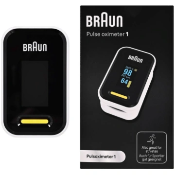Braun YK-81CEU pulse oximeter Black, Stainless ste