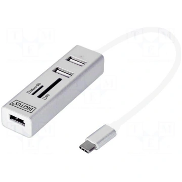 Hub USB | memory card reader,USB A socket x3 | OTG