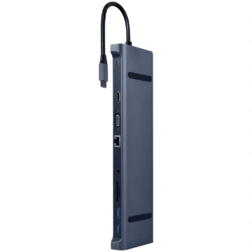 Adapteris Gembird USB-C - 2xUSB/SD/MicroSD/3.5mm/R