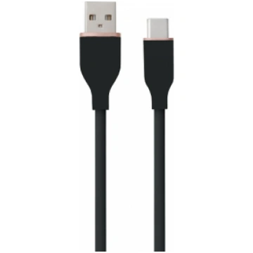 Silicone Cable USB Type-A - Type-C (black, 3m)