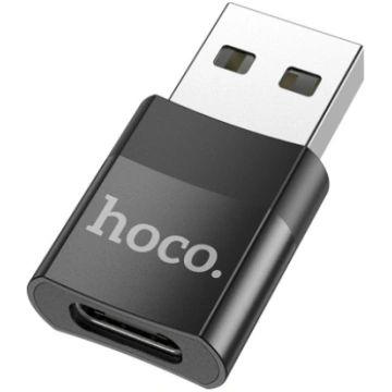 Adapter Hoco UA17 USB-A to Type-C black 6931474762