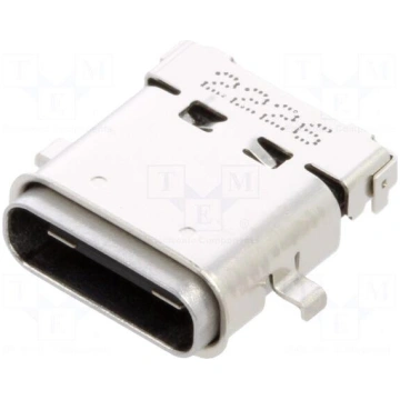 Connector: USB C | socket | on PCBs | SMT,THT | PI