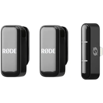 RODE Wireless Micro Lightning Melns mikrofonu komp