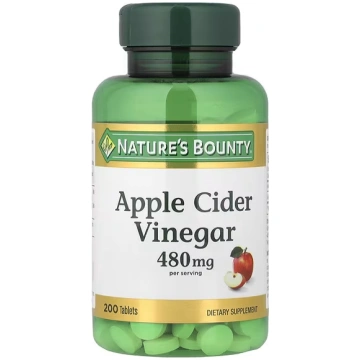 Nature's Bounty, Apple Cider Vinegar, 200 Tab