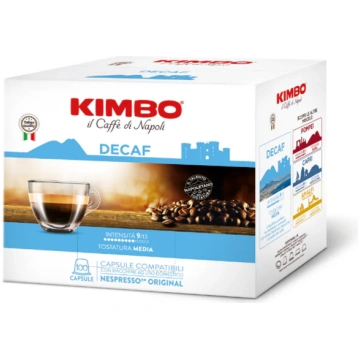 Kimbo 100 Capsule compatibili Nespresso Decaffeina