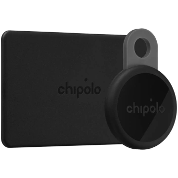 Chipolo LOOP and CARD Bluetooth trackers, charcoal