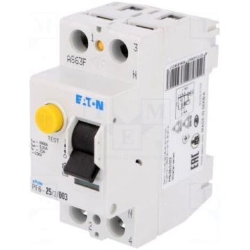 RCD breaker | Inom: 25A | Ires: 30mA | Max surge c