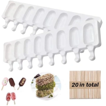 Ice Lolly Moulds Silikona saldējuma saldējuma kūka