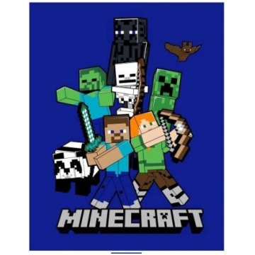 Bērnu pleds Minecraft, 110x140 cm