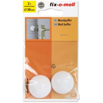 Aizsargspilventiņi sienām Fix-o-moll 30mm balts 2g