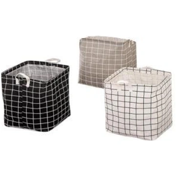 BASKET LAUNDR DOMOLETTI 33X33X34.5CM TEX N-3082 (4