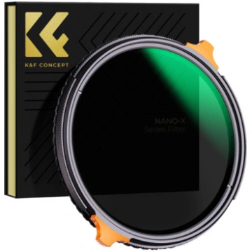 K&F 77MM ND4-ND64 (2-6 Stop) Variable ND Filter an