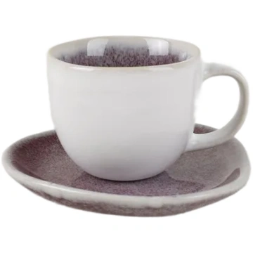 Tase ar apakštasi Domoletti Cherry Velvet, balts k