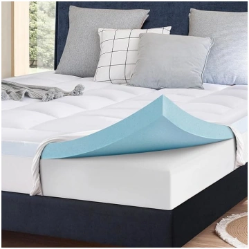 ELEMUSE Gel Topper H4 Memory Foam Mattress Topper 