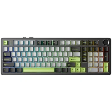 Aula Tastatūras blīve f99 pro black+gray+green gra
