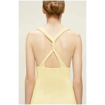 Tamara Dress Crème Brulée - M / Yellow