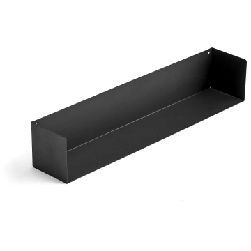 Plaukts galda starpsienai ZONE, 764x140 mm, melns